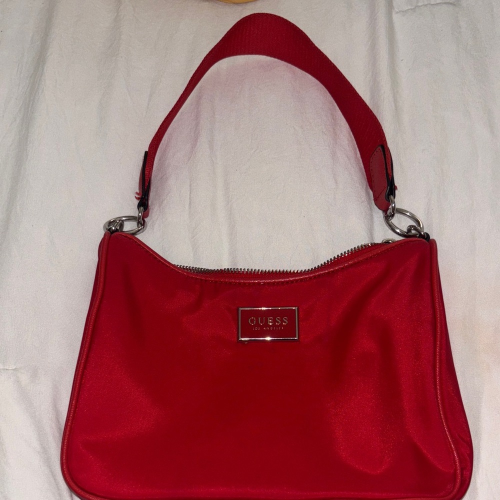 Guess Bold Red Shoulder Bag
